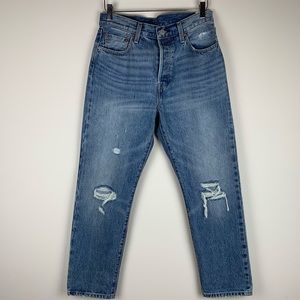 Levi’s 501 Original Distressed Straight leg Jeans